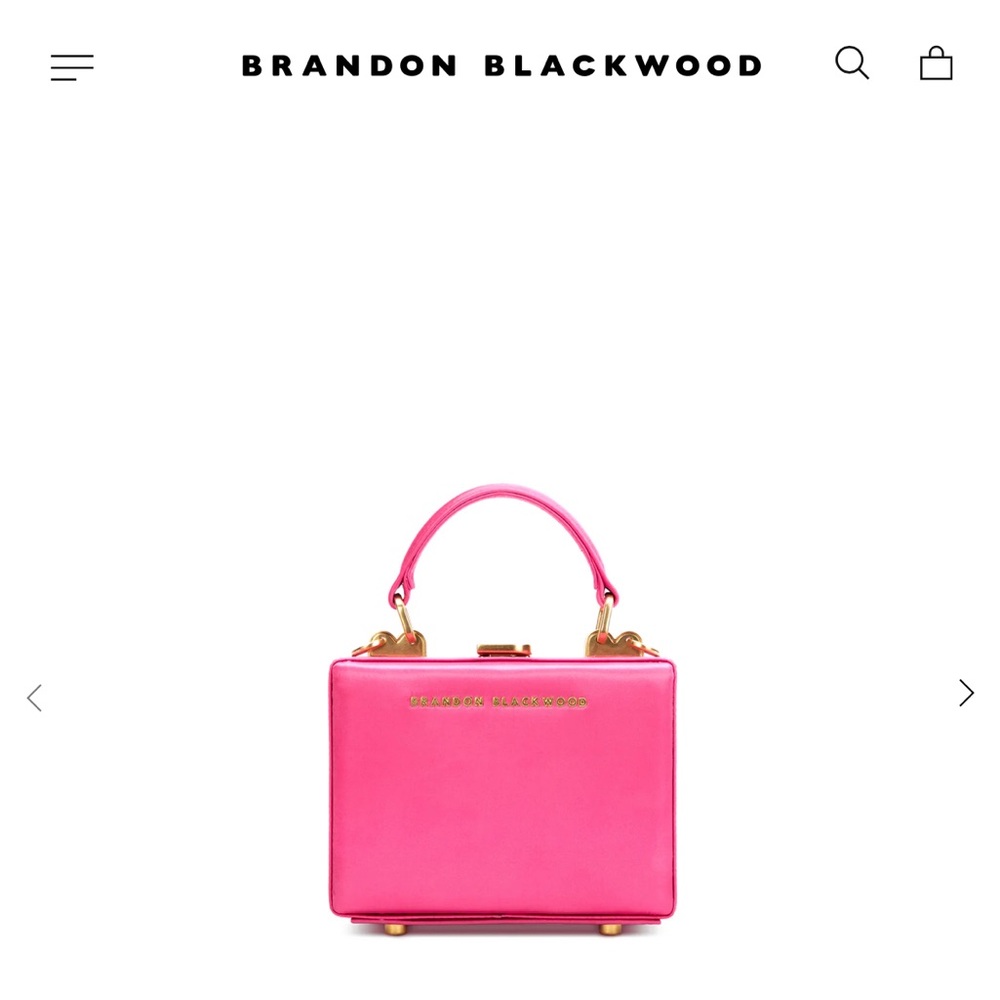 Brandon Blackwood mini Kendrick Trunk in hot pink satin